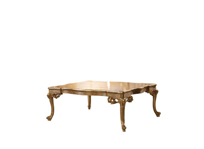 Barock Rokoko Gold Massivholz Couchtisch für das Wohnzimmer